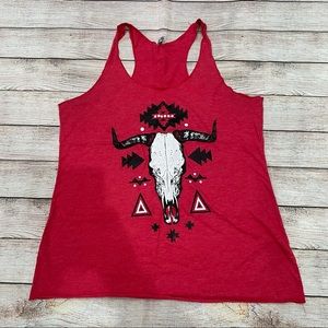 Red Southwestern Athletic Tank